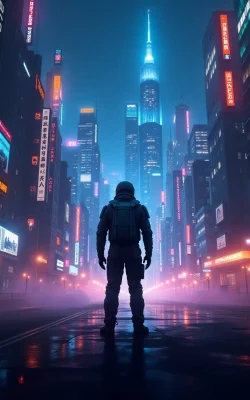 Flux_Dev_Create_a_scifi_movie_poster_with_a_futuristic_city_sk_3